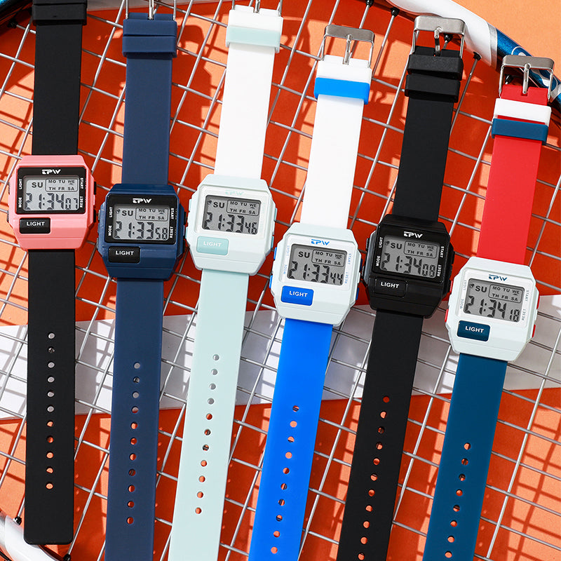 TPW K9056 Trendy Students Waterproof Digital Girls Watches Boys Sport Watch Relojes Digitales