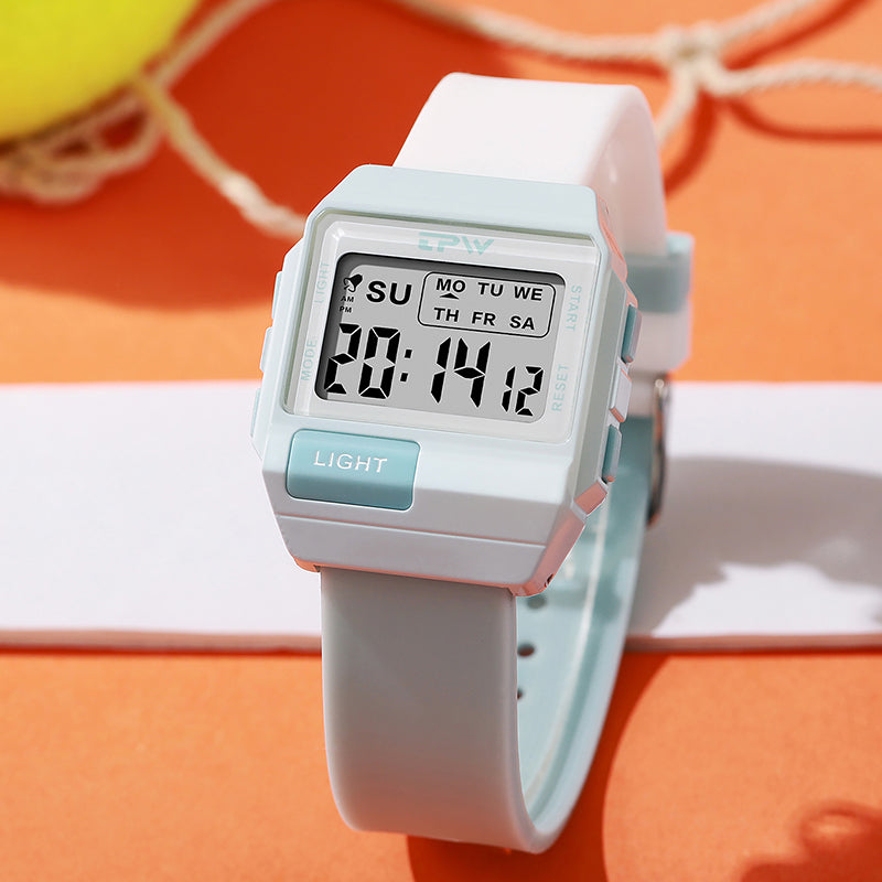 TPW K9056 Trendy Students Waterproof Digital Girls Watches Boys Sport Watch Relojes Digitales