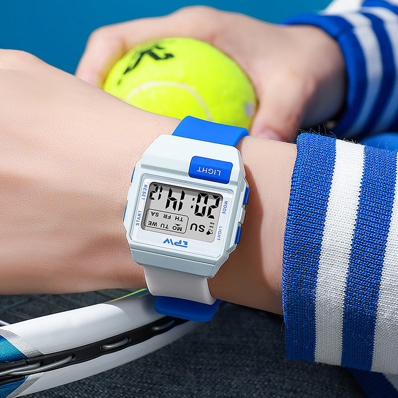 TPW K9056 Trendy Students Waterproof Digital Girls Watches Boys Sport Watch Relojes Digitales