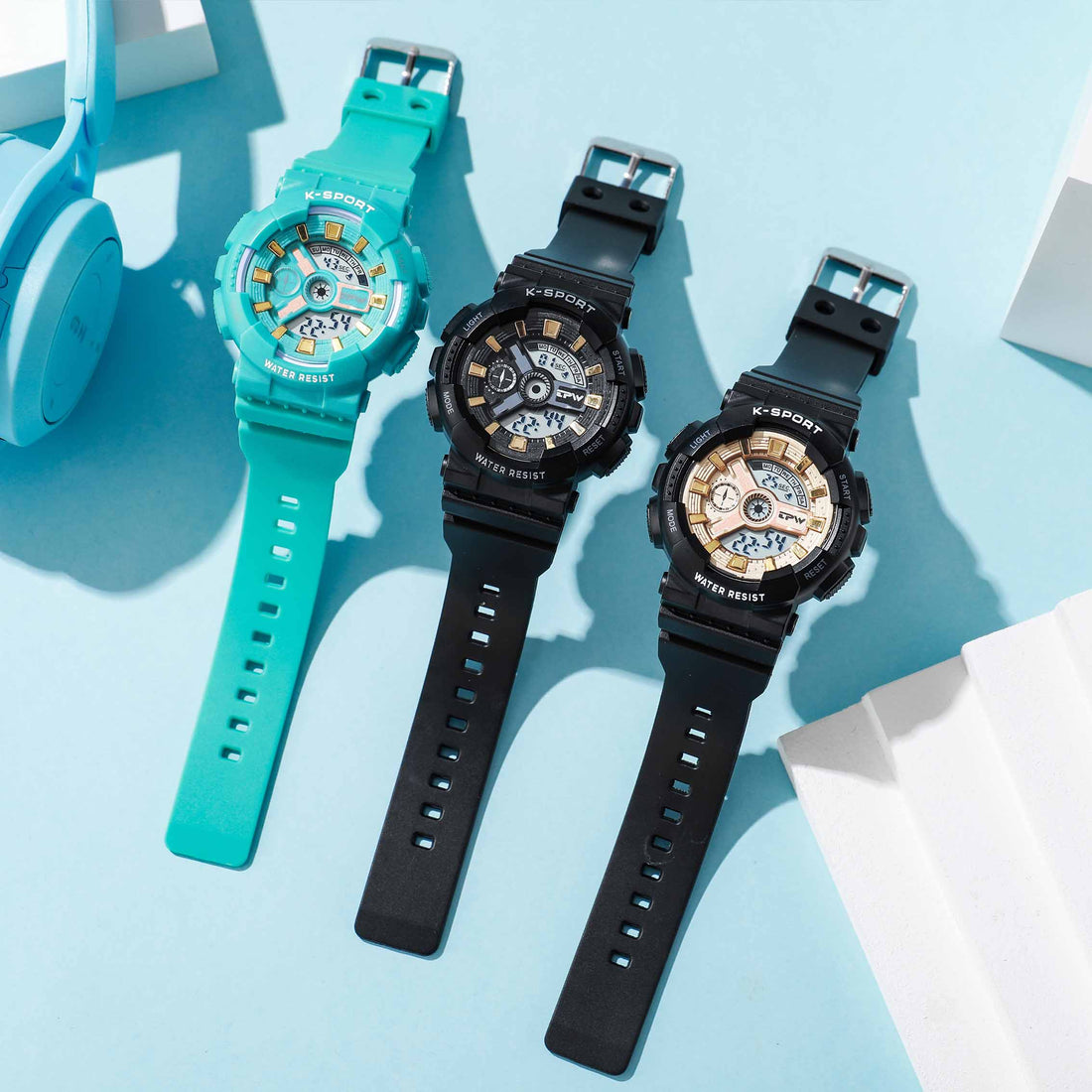 TPW K9054 Children's Fashion Sport Digital Watch Waterproof Luminous Alarm Outdoor Activities