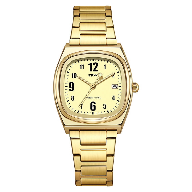 TPW K3113 Luxury Calendar Luminous Analog Quartz Watch for Women