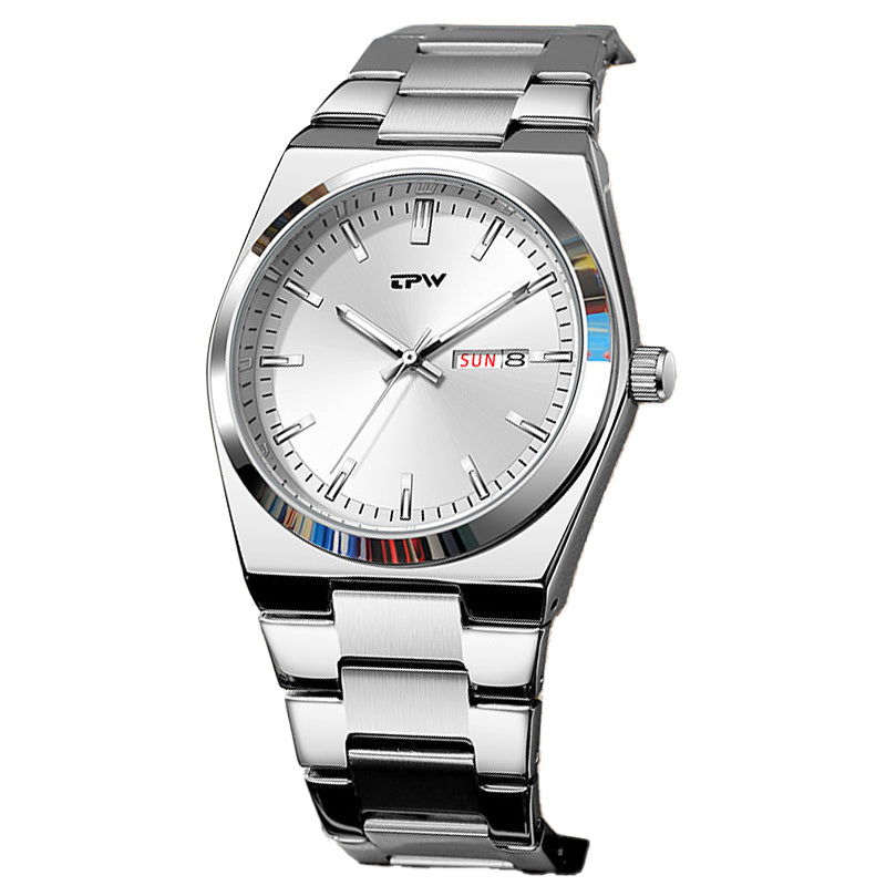 TPW K5128 Luxury Calendar Luminous Analog Quartz Watch for men Wristwatches