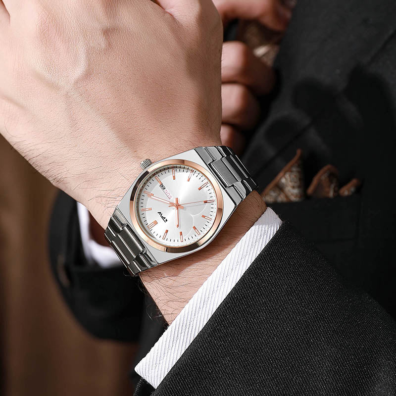 TPW K5128 Luxury Calendar Luminous Analog Quartz Watch for men Wristwatches